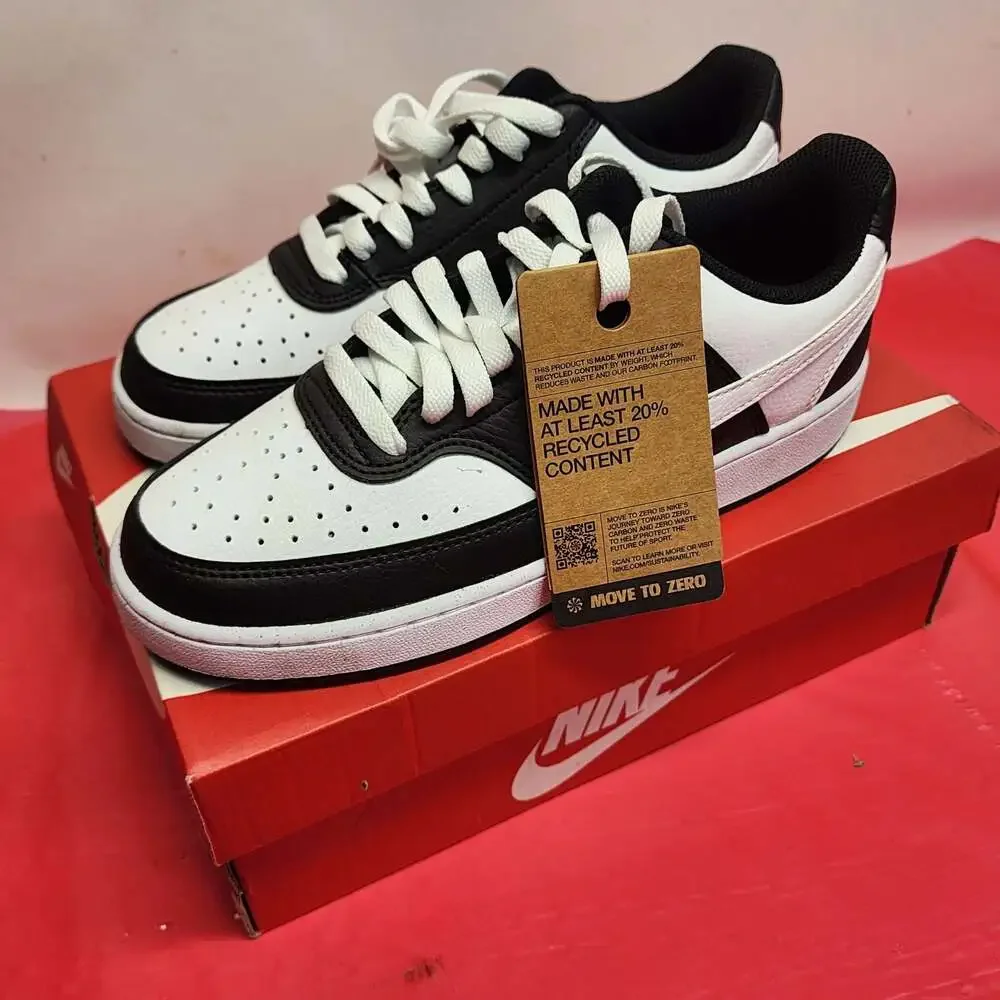 Nike Court Vision Low Next Nature Black White Panda Sneakers